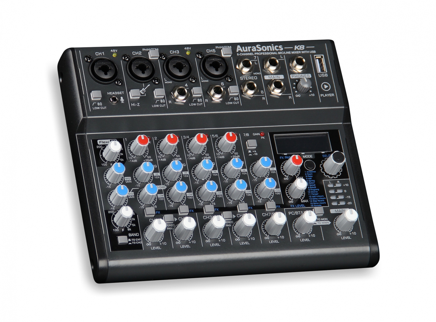 AuraSonics K8 компактный микшерный пульт в Ржеве