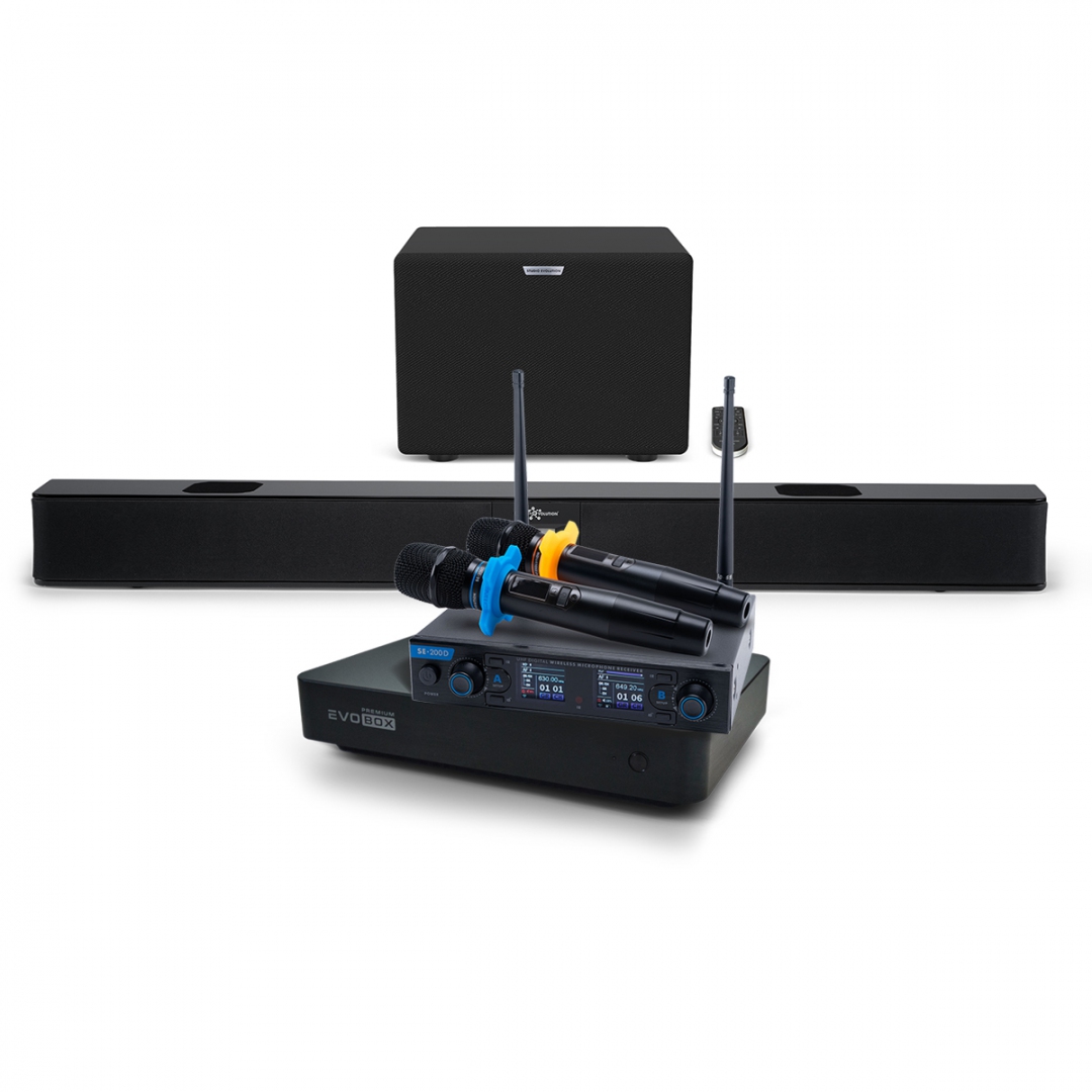 Hi-End караоке-система EVOBOX Premium + EvoSoundBar (саундбар с караоке) в Ржеве