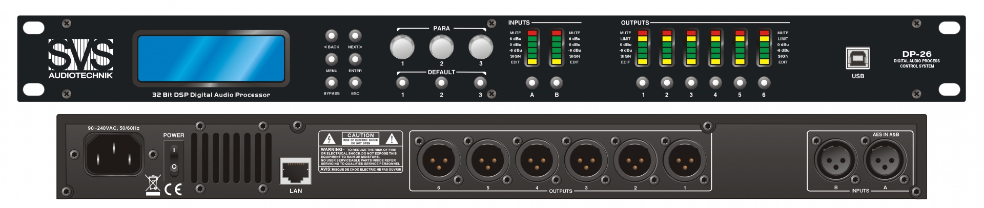 SVS Audiotechnik DP-26 Цифровой процессор: 2 входа 6 выходов в Ржеве