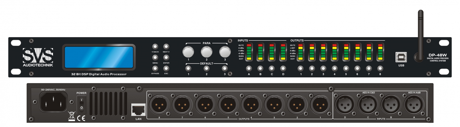 SVS Audiotechnik DP-48W Цифровой процессор: 4 входа 8 выходов в Ржеве