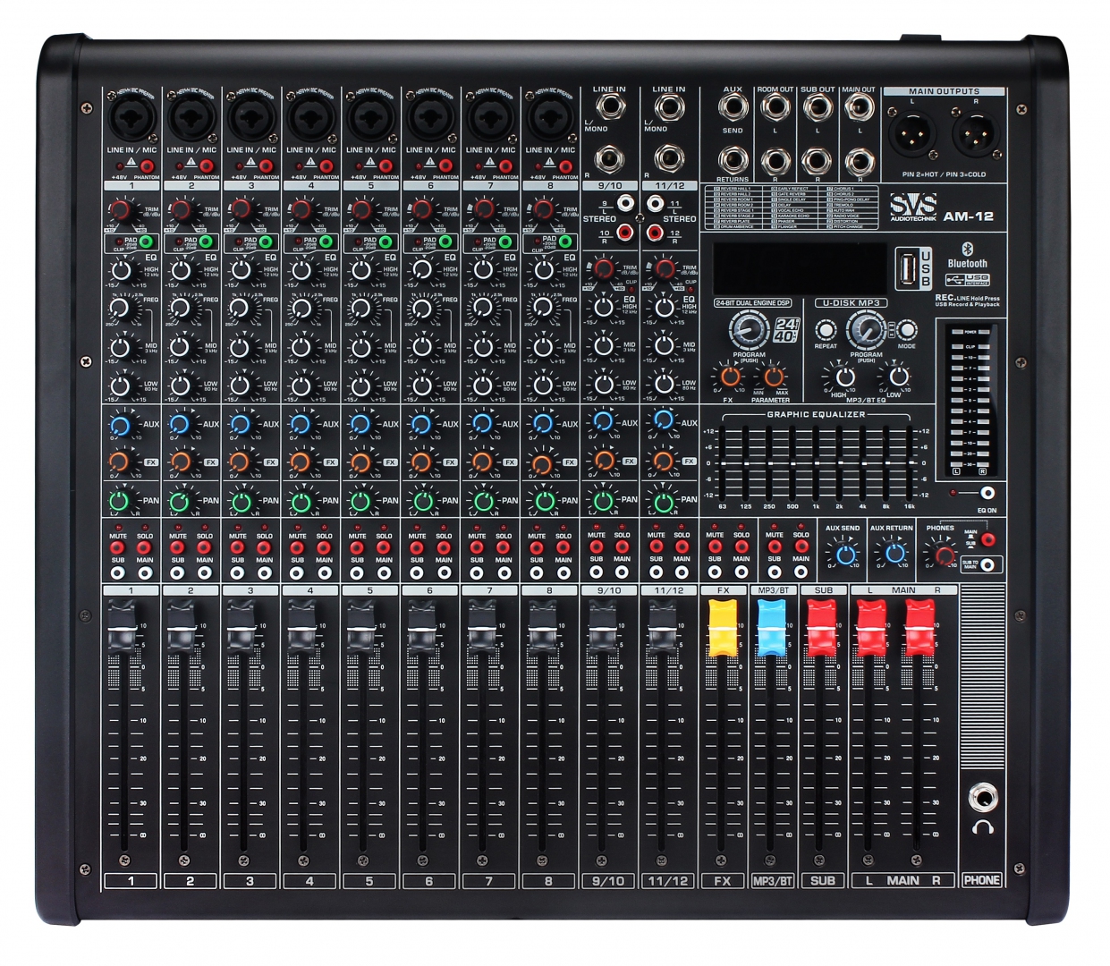 SVS Audiotechnik mixers AM-12 Микшерный пульт аналоговый, 12-канальный в Ржеве