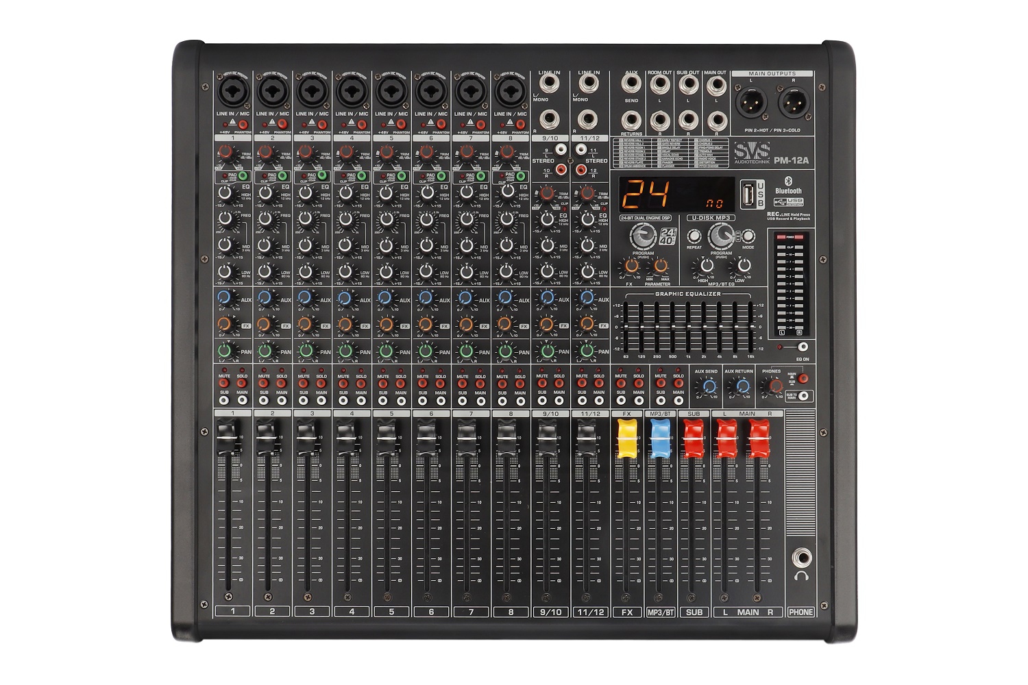 SVS Audiotechnik mixers PM-12A Активный аналоговый микшерный пульт, 12-канальный в Ржеве